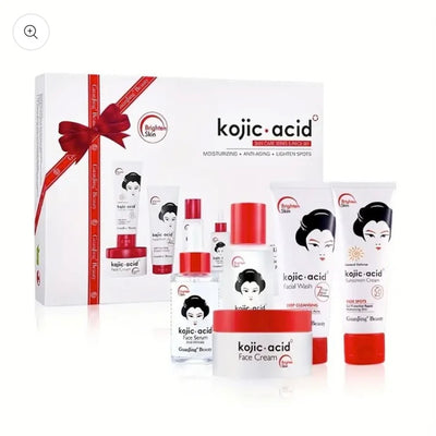 GuanJing Beauty Kojic Acid Skin Care Series 5 Piece Set GuanJing